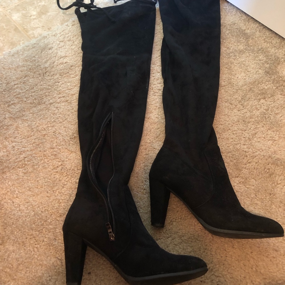 Thigh high black boots! Size 8.5